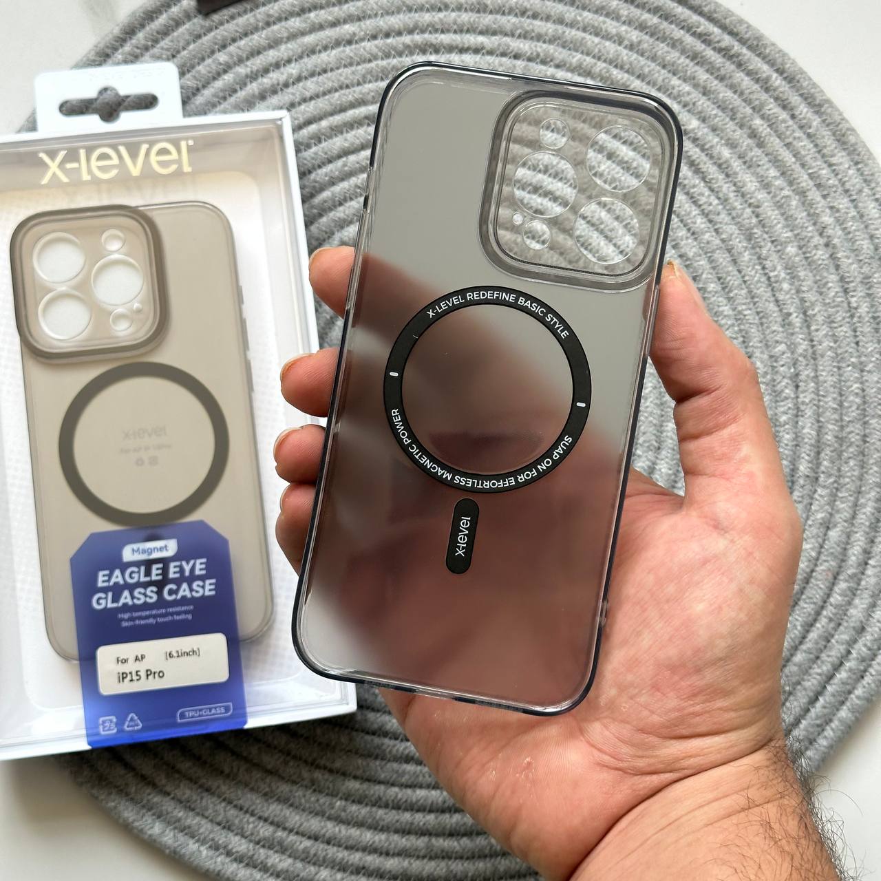 قاب X-Level Eagle Eye Glass پشت مات دور نرم ایکس لول آیفون Iphone